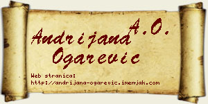 Andrijana Ogarević vizit kartica